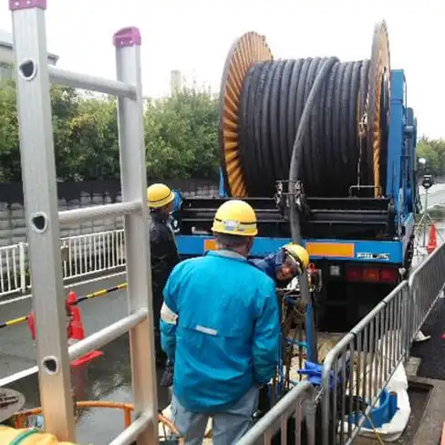 地中送電線の写真